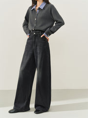 Women's Ombre Wide-Leg Jeans