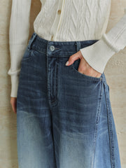 Women's Ombre Wide-Leg Jeans