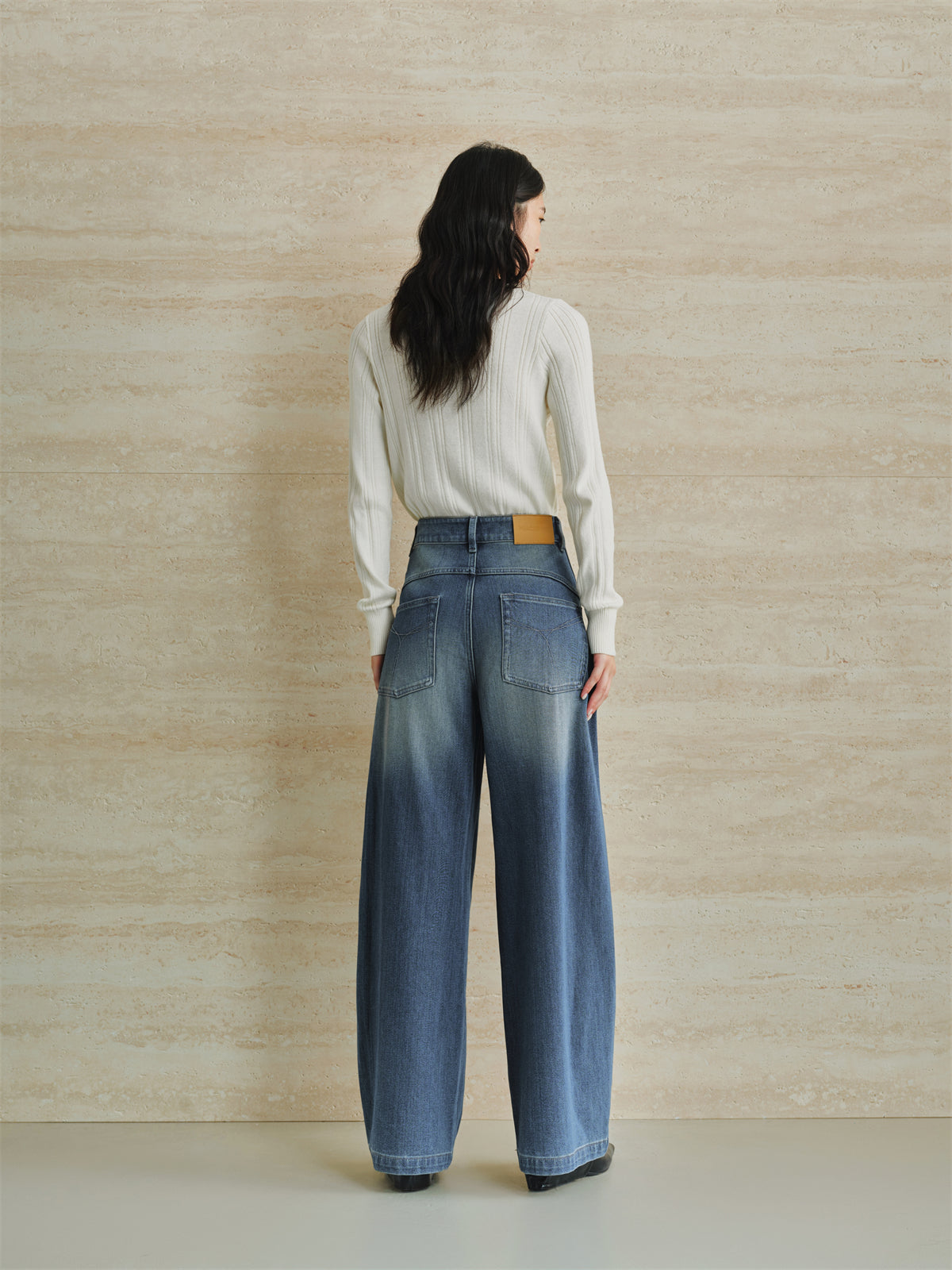 Women's Ombre Wide-Leg Jeans