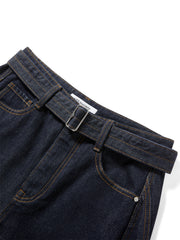 Women's High-Waist Wide-Leg Cotton Jeans