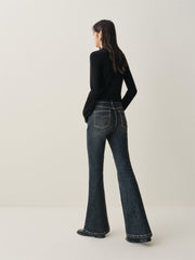 Women's High-Waist Slim-Fit Flared Pants