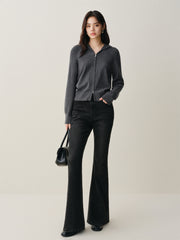 Women's High-Waist Slim-Fit Flared Pants