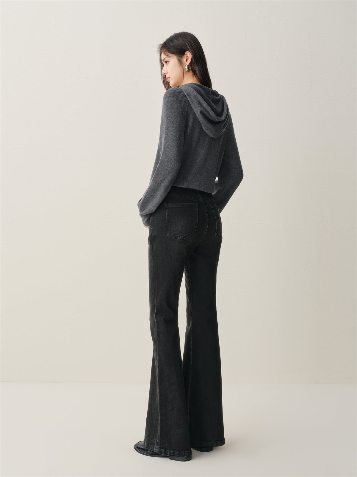 Women's High-Waist Slim-Fit Flared Pants