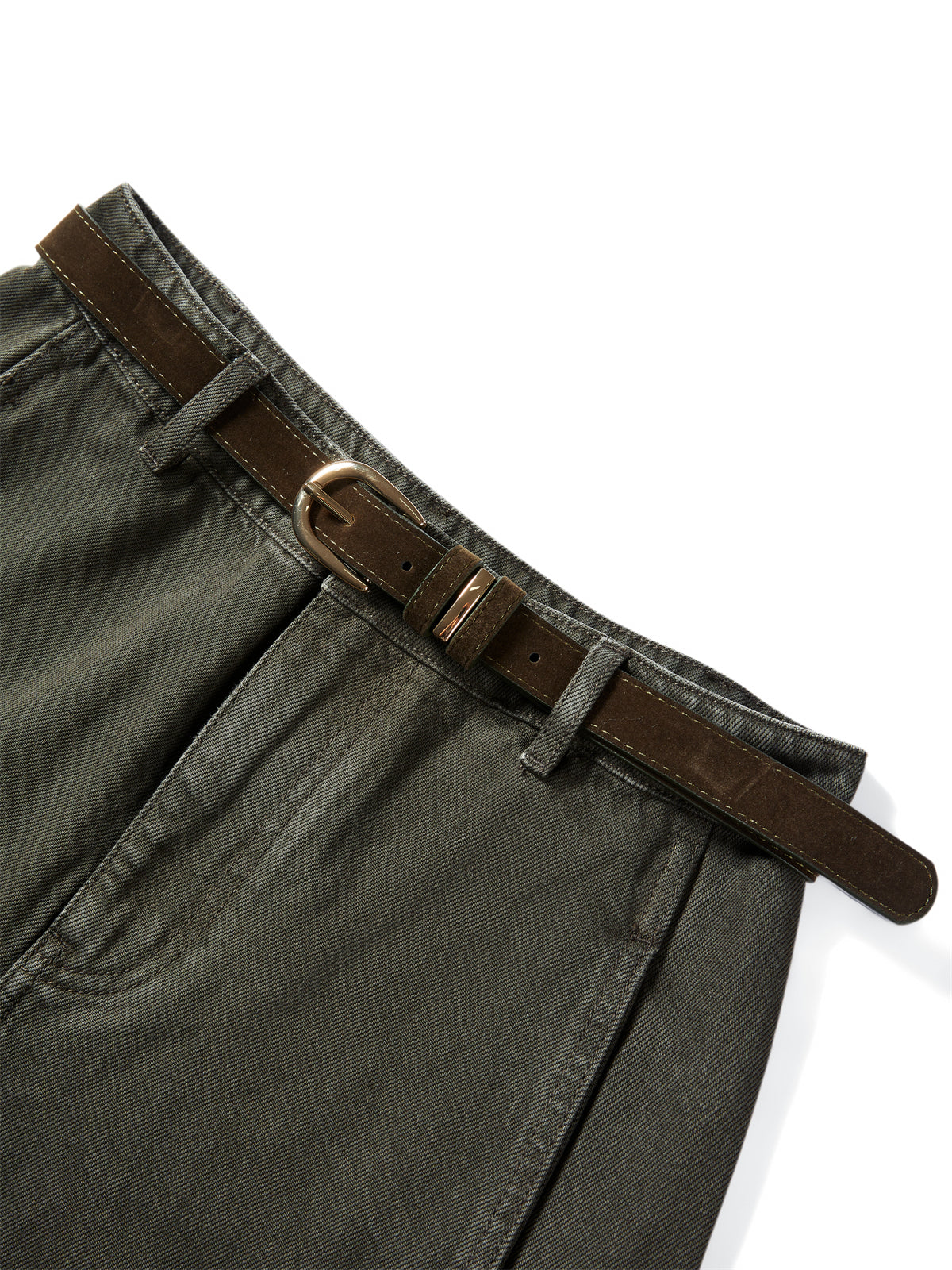 Women's High-Waist Wide-Leg Cotton Jeans