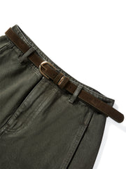 Women's High-Waist Wide-Leg Cotton Jeans