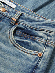 Women's Vintage Washed Flared Jeans