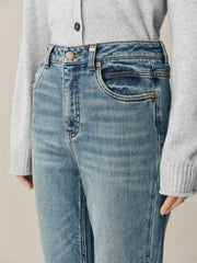 Women's Vintage Washed Flared Jeans