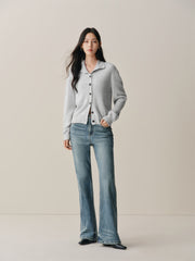 Women's Vintage Washed Flared Jeans