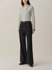 Women's Fleece-Lined Straight-Leg Jeans