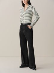 Women's Fleece-Lined Straight-Leg Jeans