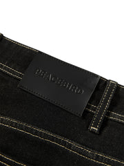 Women's Wide-Leg Jeans with Contrast Topstitching