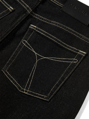 Women's Wide-Leg Jeans with Contrast Topstitching