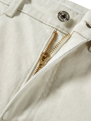 Women's Fleece-Lined Oversized Curved-Leg Jeans