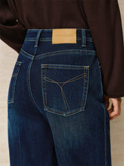 Women's Vintage Washed Wide-Leg Jeans