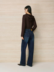 Women's Vintage Washed Wide-Leg Jeans