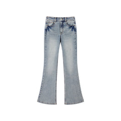 Women's Vintage High-Waisted Flared Jeans