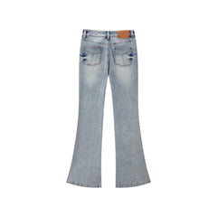 Women's Vintage High-Waisted Flared Jeans
