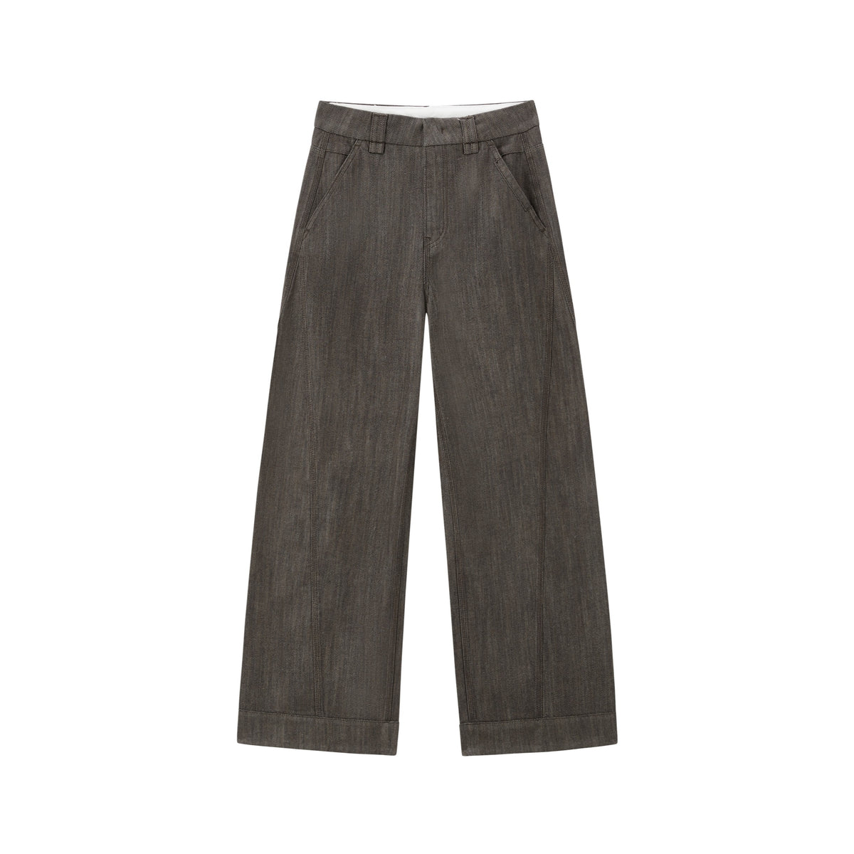Women's Casual High-Waist  Curved-Leg Jeans