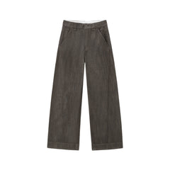 Women's Casual High-Waist  Curved-Leg Jeans