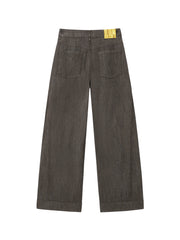Women's Casual High-Waist  Curved-Leg Jeans
