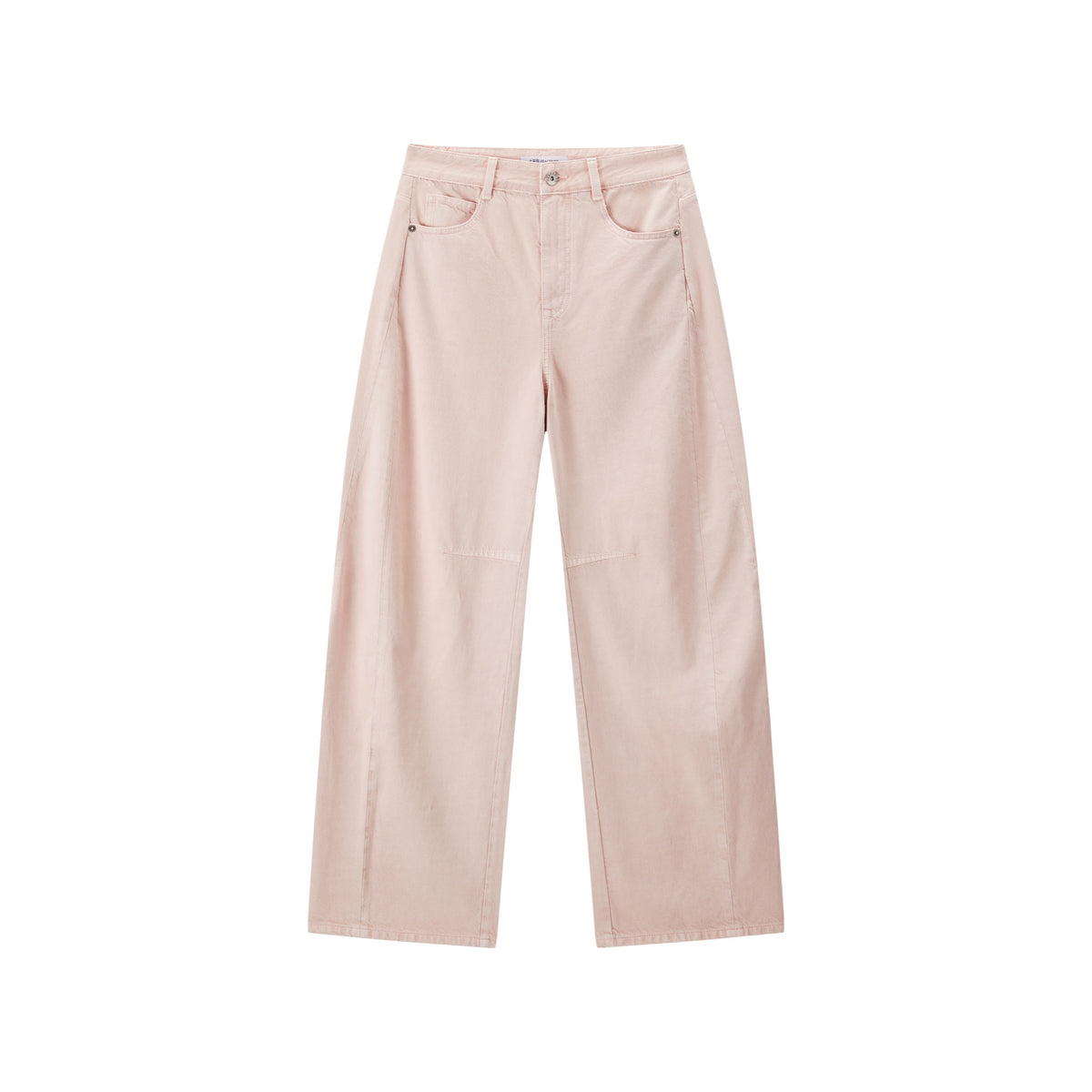 Women's Casual Pink Wide-Leg Jeans
