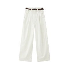 Women's Casual High-Rise White Jeans