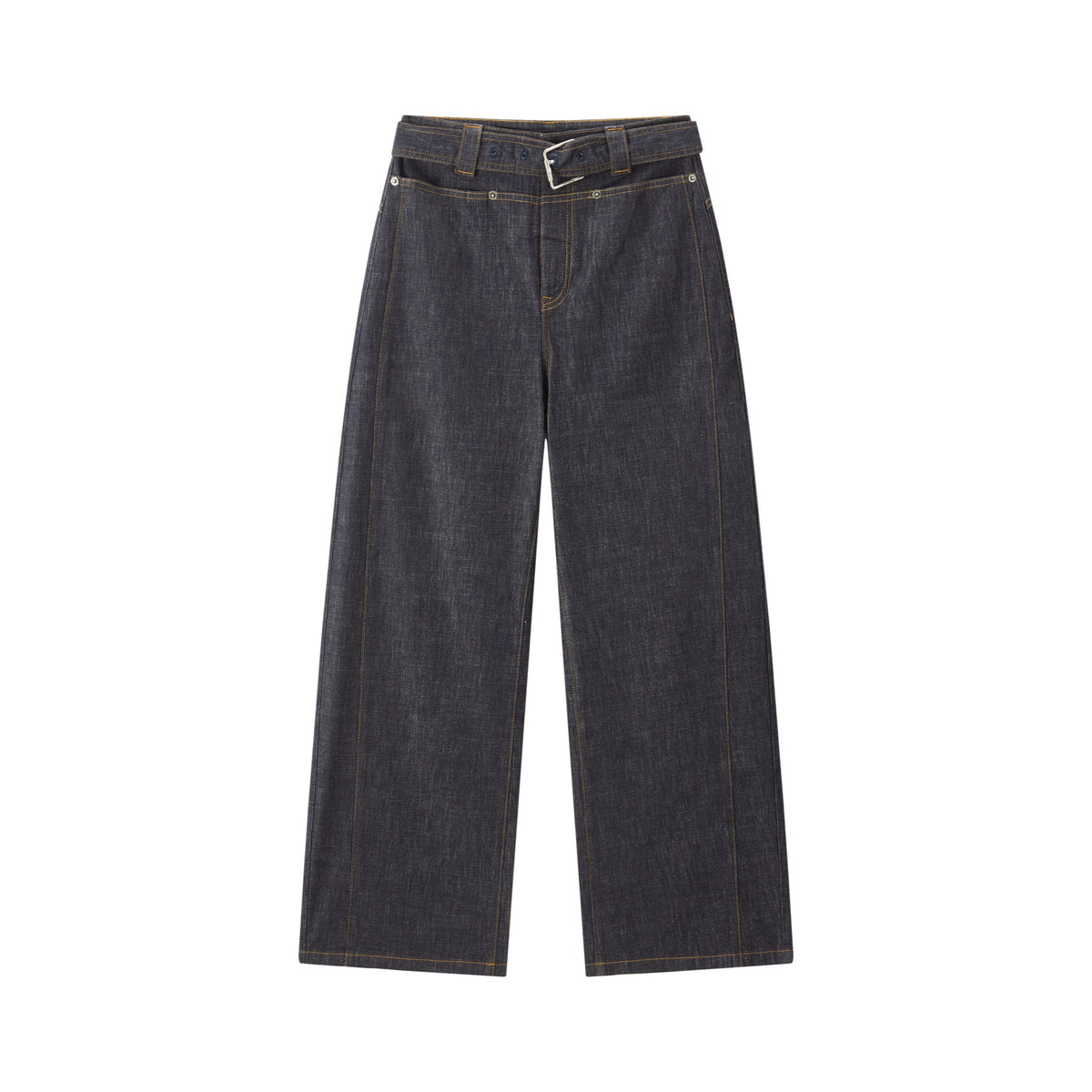 Women's Casual Raw Denim High-Rise Jeans