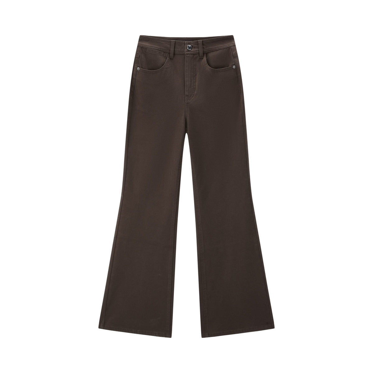 Women's Casual Brown Flare Jeans