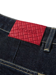 Women's Dark Blue Denim Midi Skirt