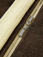 Women's Short Stand-Collar Double-Face Wool Coat