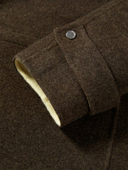 Women's Short Stand-Collar Double-Face Wool Coat