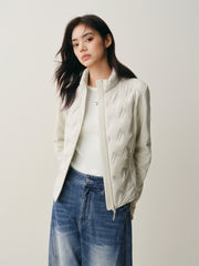 Women's Cropped Slim-Fit Down Jacket