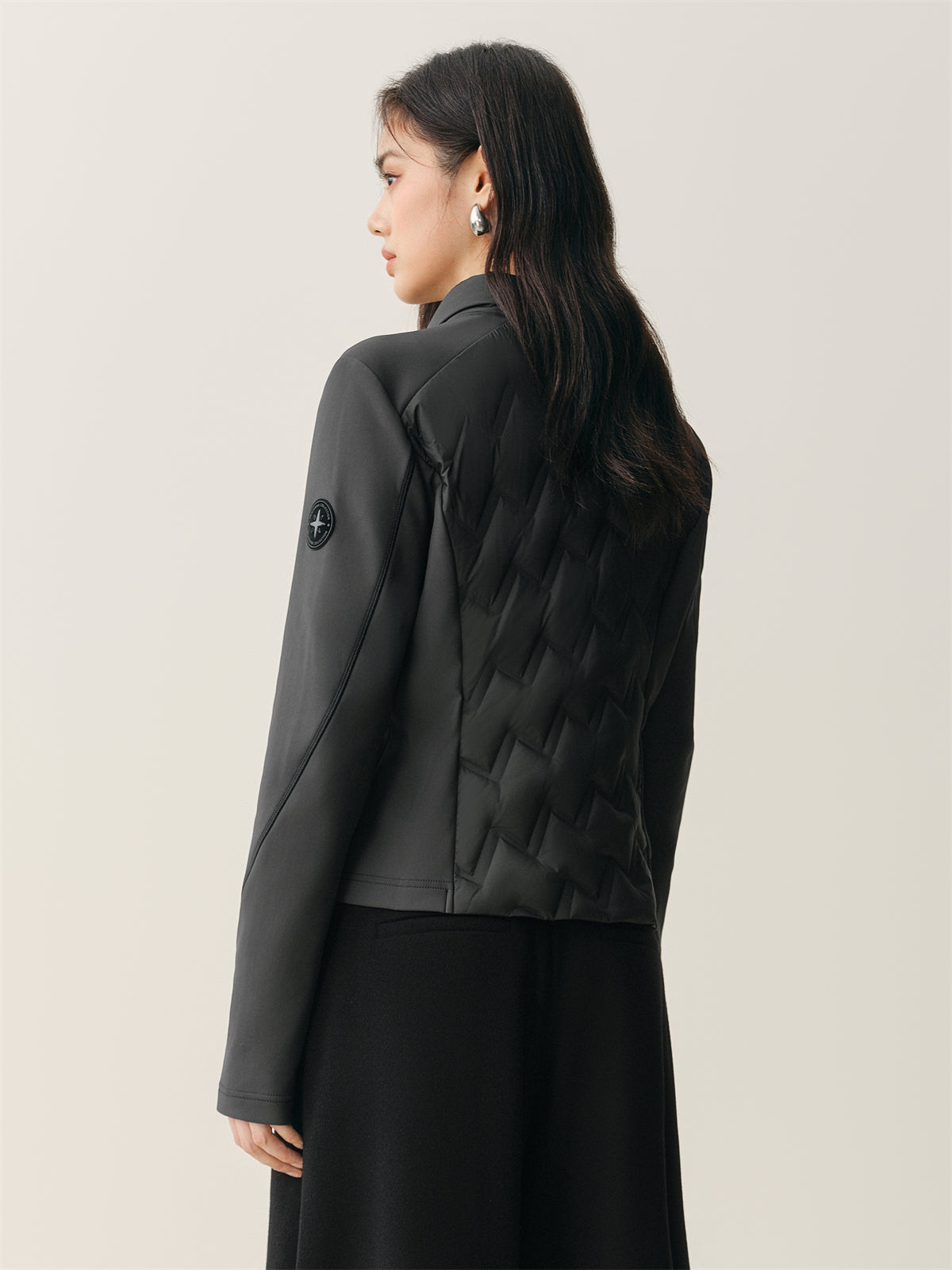 Women's Cropped Slim-Fit Down Jacket