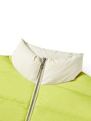Women's Short Contrast Stand-Collar Down Jacket