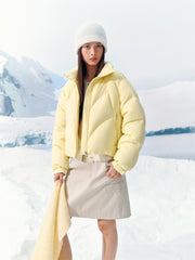 Women's Short Oversized Quilted Down Jacket