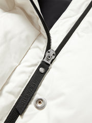 Women's Short Layered-Look Hooded Down Jacket