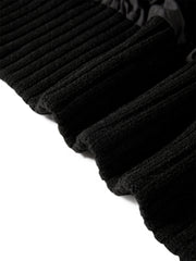 Women's Knit-Panel Short Oversized Down Jacket