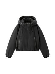 Women's Casual Hortob¨¢gy Goose Down Hooded Puffer Jacket