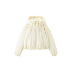 Women's Casual Hortob¨¢gy Goose Down Hooded Puffer Jacket