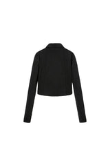 Women's Crop TopExtra-long Sleeve Knitted Jacket