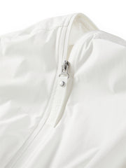Women's Cropped Reflective Print UV-Protective Jacket