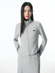 Women's Cropped Sports-Inspired Jacket