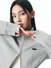 Women's Cropped Sports-Inspired Jacket