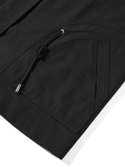 Women's Relaxed Fit Long Drawstring Jacket