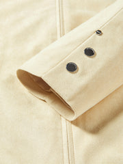 Women's Short Moto-Style Faux Suede Jacket