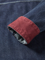 Women's Embroidered Denim Jacket with Contrast Details