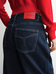 Women's Lyocell Wide-Leg Jeans