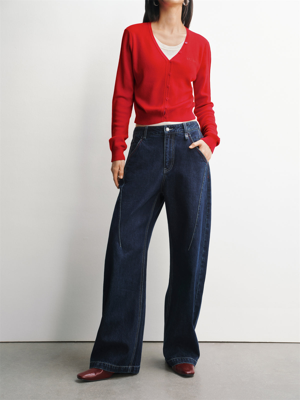 Women's Lyocell Wide-Leg Jeans