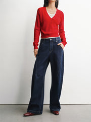 Women's Lyocell Wide-Leg Jeans