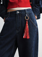 Women's Lyocell Wide-Leg Jeans